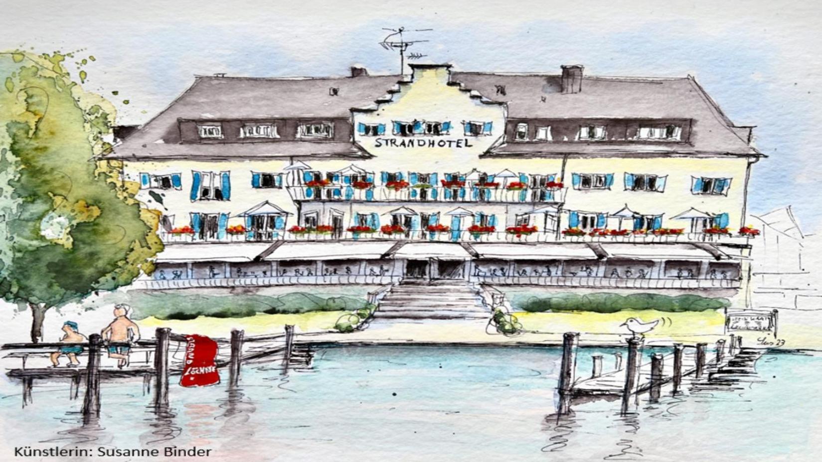 Strandhotel Loechnerhaus Reichenau Exteriör bild